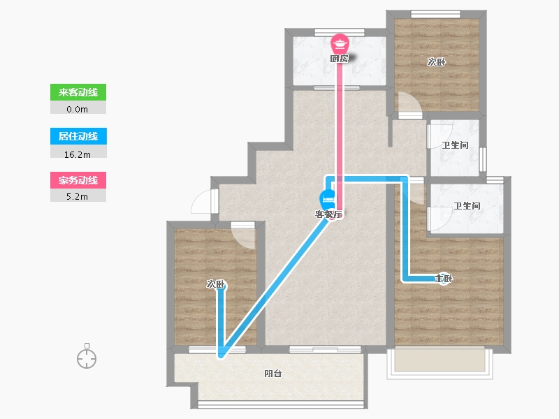 河南省-新乡市-紫宸金城-100.80-户型库-动静线