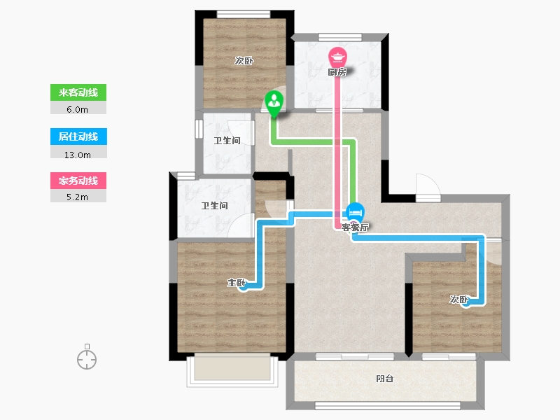 湖南省-长沙市-龙湖江与城-84.02-户型库-动静线