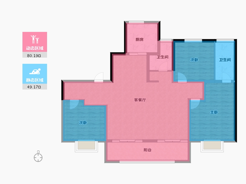 河北省-石家庄市-泰发祥时光雅境-116.99-户型库-动静分区