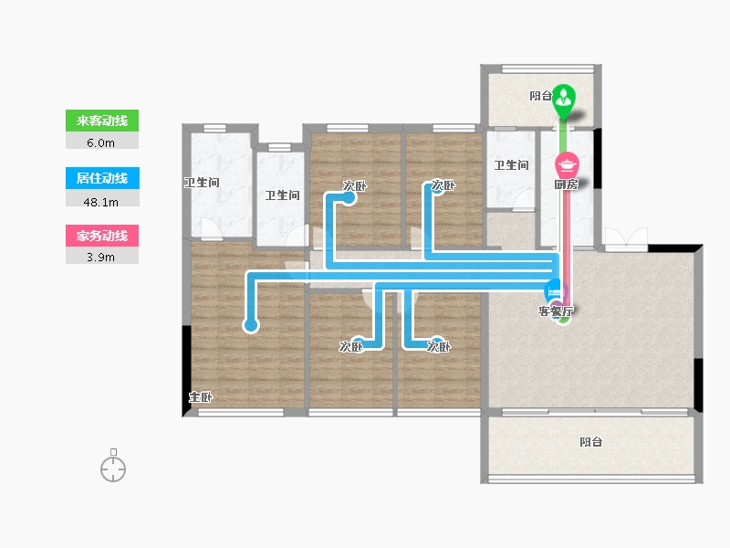 四川省-眉山市-永兴·铂金汇-131.20-户型库-动静线