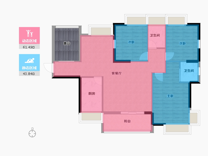 广东省-东莞市-港口华府-102.88-户型库-动静分区