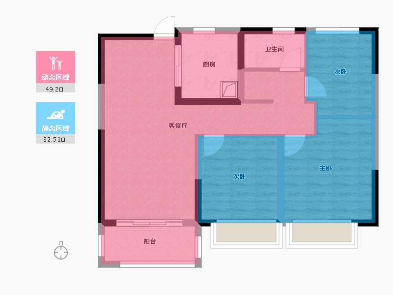 湖北省-武汉市-光明府-72.16-户型库-动静分区