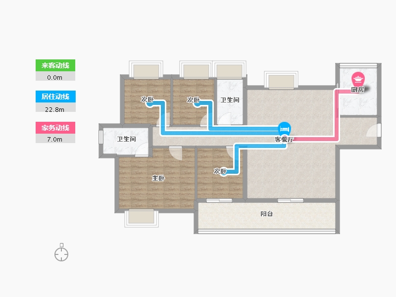 广东省-东莞市-滨海润府-108.50-户型库-动静线