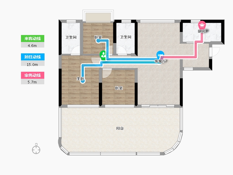 四川省-遂宁市-遂宁金融商业中心-112.16-户型库-动静线