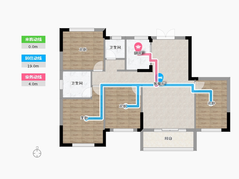 湖北省-宜昌市-康居●阳光城-97.82-户型库-动静线