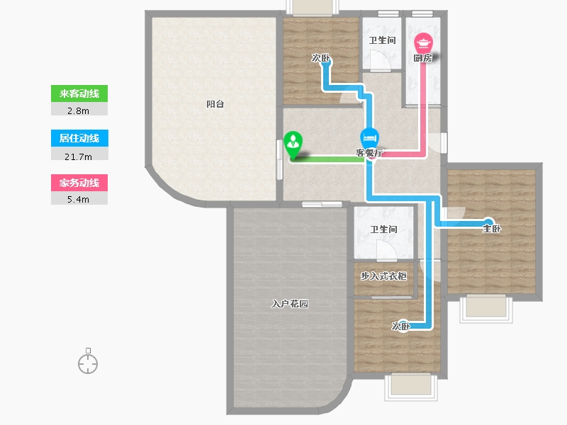 山西省-晋中市-京师城市森林花园-139.40-户型库-动静线