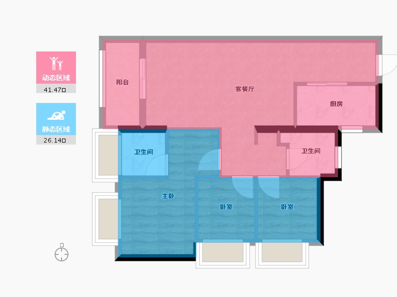 广东省-深圳市-安居凤桐苑-59.93-户型库-动静分区