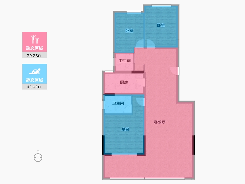 青海省-西宁市-中海·开元壹号丨紫宸-103.10-户型库-动静分区