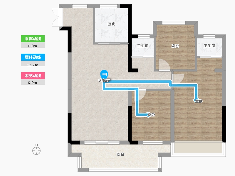 湖北省-十堰市-震洋贵府-94.40-户型库-动静线