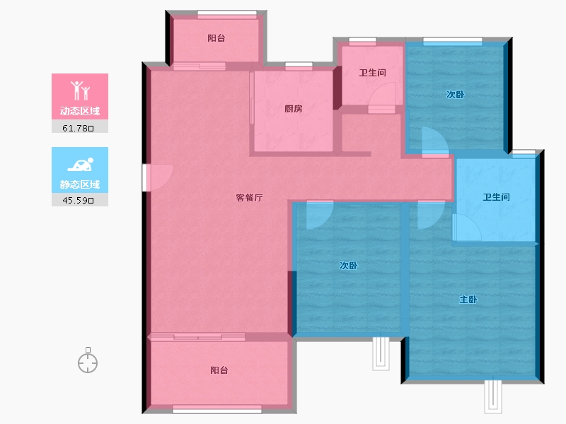 湖北省-武汉市-光明府-96.23-户型库-动静分区