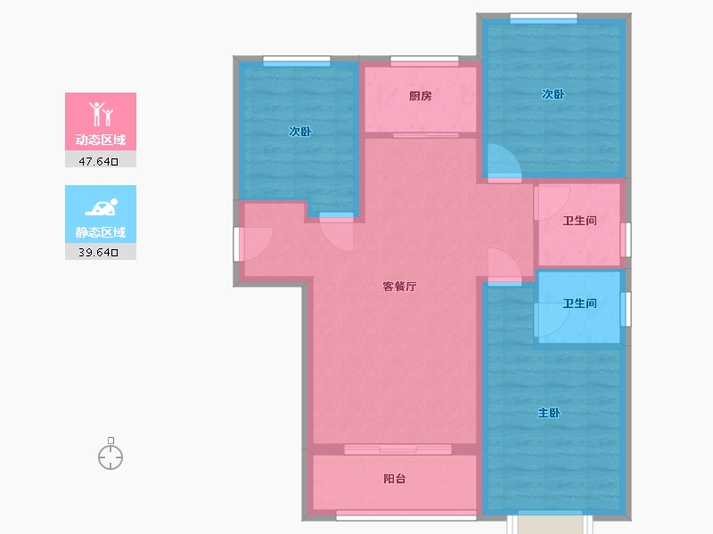 河北省-沧州市-逸成学府-93.00-户型库-动静分区