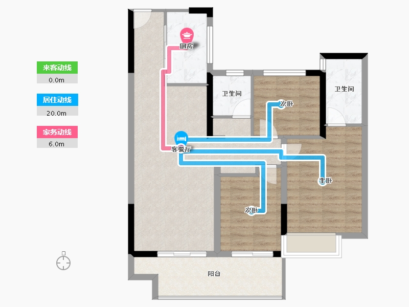 江西省-上饶市-湖城春晓-85.00-户型库-动静线