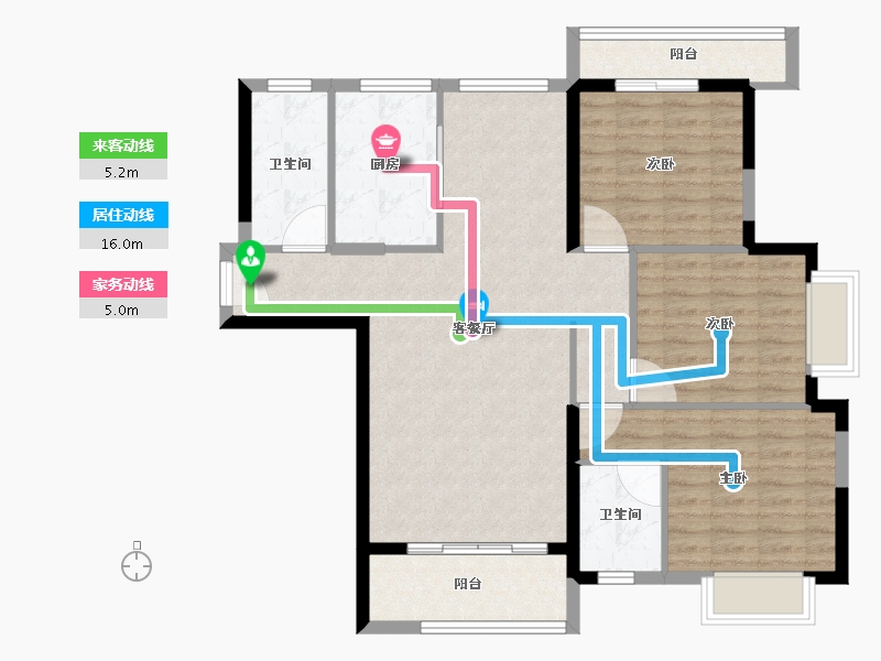 福建省-泉州市-城建·江南里-98.00-户型库-动静线