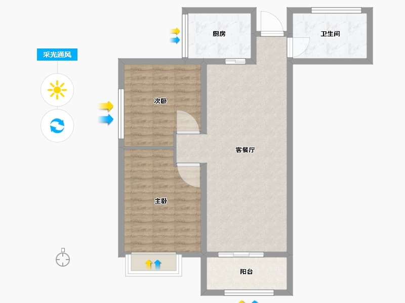 河南省-安阳市-广厦书香九里-77.01-户型库-采光通风