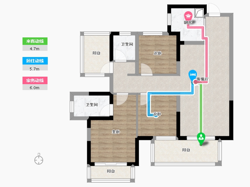 广西壮族自治区-南宁市-大唐盛世旭辉府-78.16-户型库-动静线