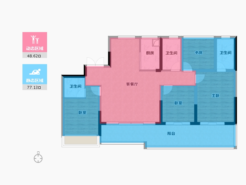 浙江省-温州市-中交映湖九里-112.90-户型库-动静分区