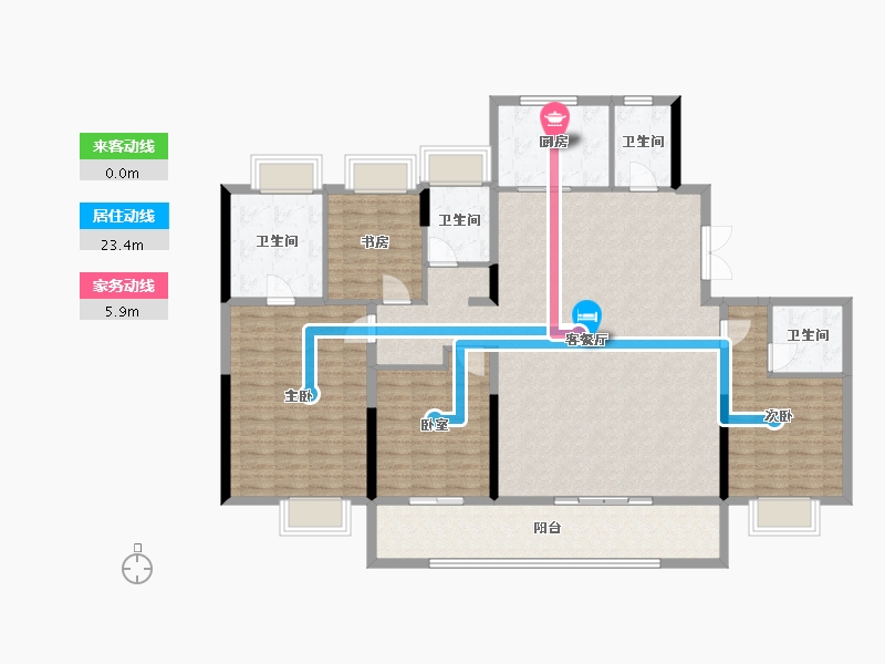 江苏省-苏州市-中建御璟峯-152.62-户型库-动静线