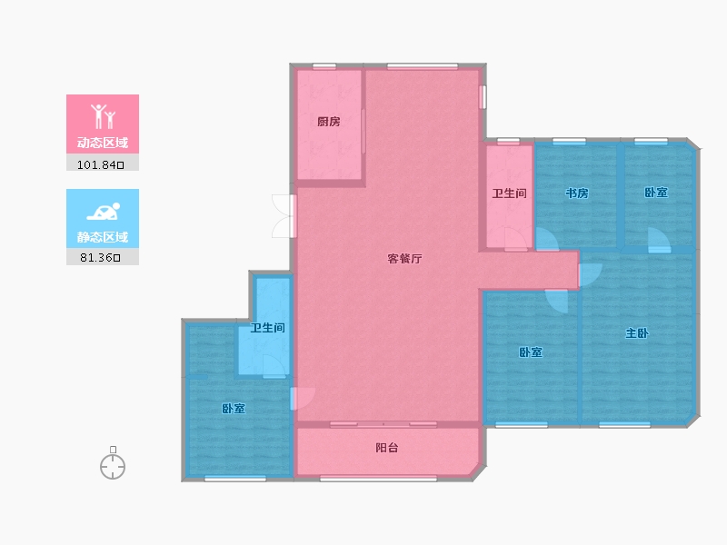 浙江省-温州市-时代滨江瑧品-167.99-户型库-动静分区