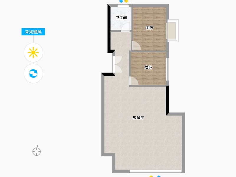 上海-上海市-中興路一號OrientalOne-78.65-户型库-采光通风