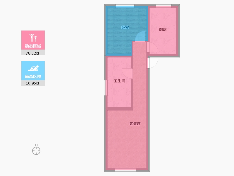 黑龙江省-齐齐哈尔市-翰林尚品-43.26-户型库-动静分区