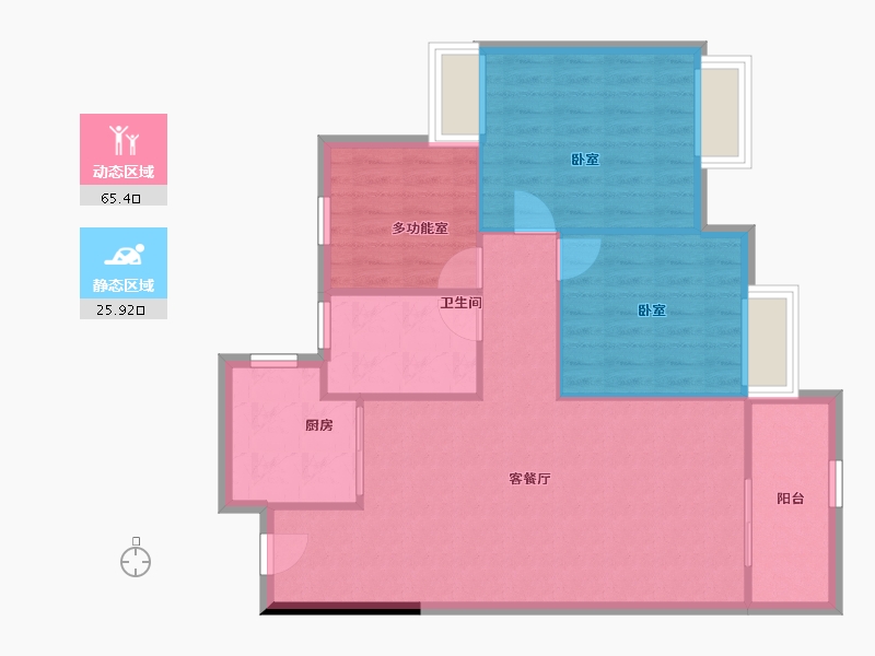 广东省-惠州市-方直星图-83.58-户型库-动静分区