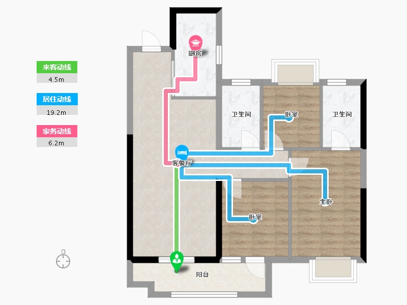 湖北省-武汉市-景瑞未来悦-79.40-户型库-动静线