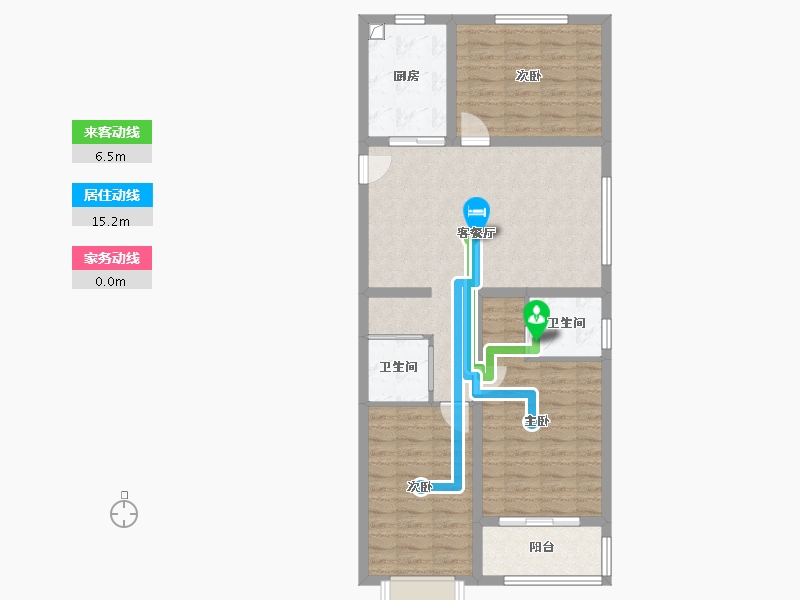 山东省-聊城市-冯营新村-102.40-户型库-动静线