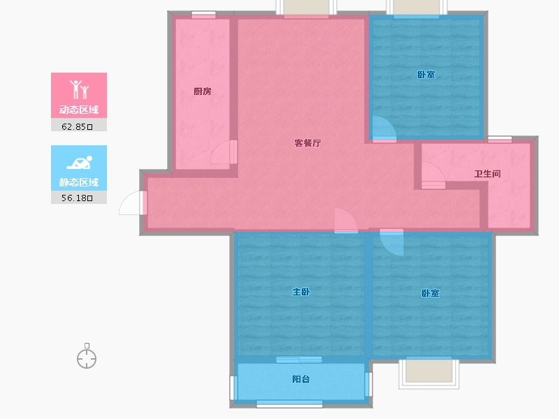 江苏省-连云港市-晟晖香堤国际-106.00-户型库-动静分区