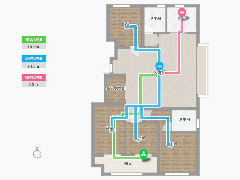 江苏省-南京市-润府-111.20-户型库-动静线