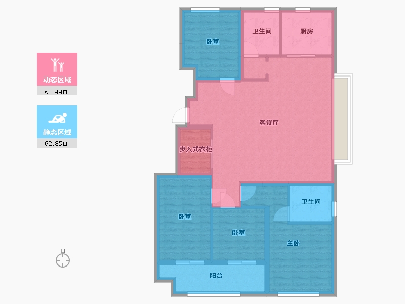 江苏省-南京市-润府-111.20-户型库-动静分区