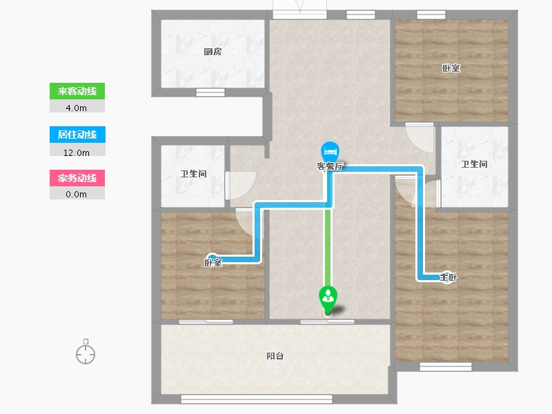 河南省-郑州市-万林府-90.00-户型库-动静线