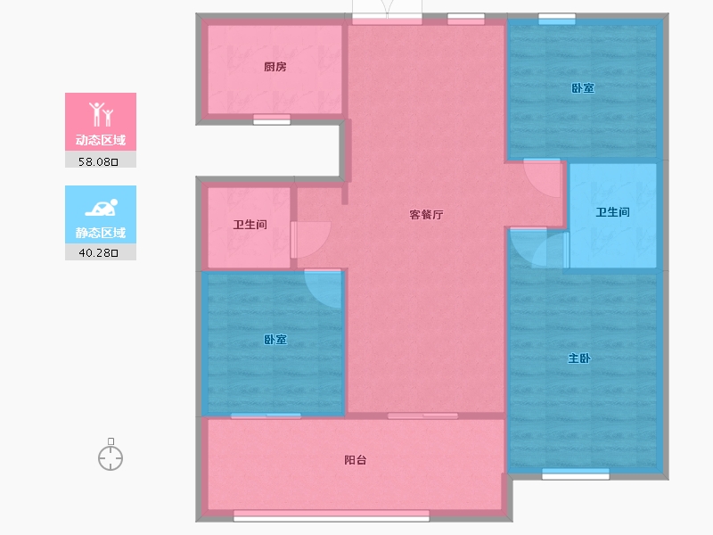 河南省-郑州市-万林府-90.00-户型库-动静分区