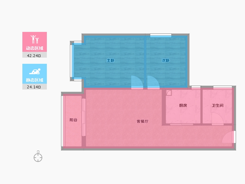 河北省-廊坊市-燕京航城-63.20-户型库-动静分区