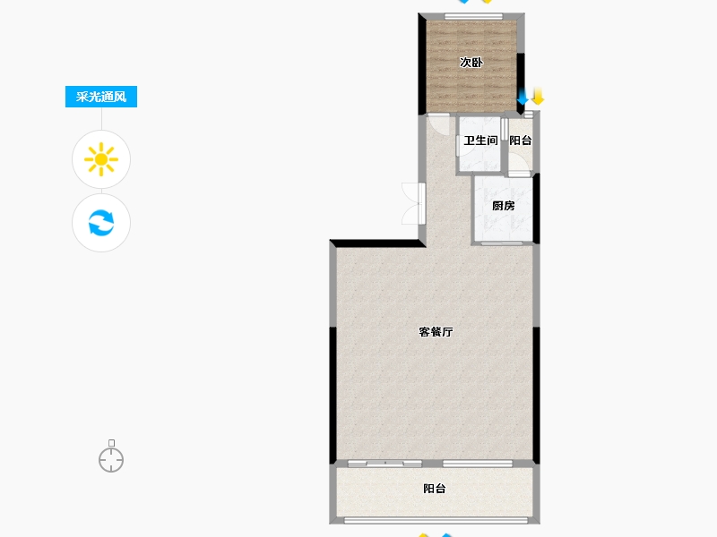 四川省-成都市-华新锦绣尚郡山予峰-133.00-户型库-采光通风