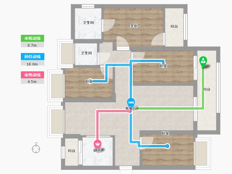 广东省-深圳市-百晟上府-98.40-户型库-动静线