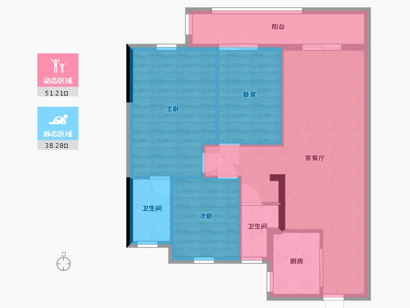 福建省-福州市-融信海纳新潮-84.00-户型库-动静分区