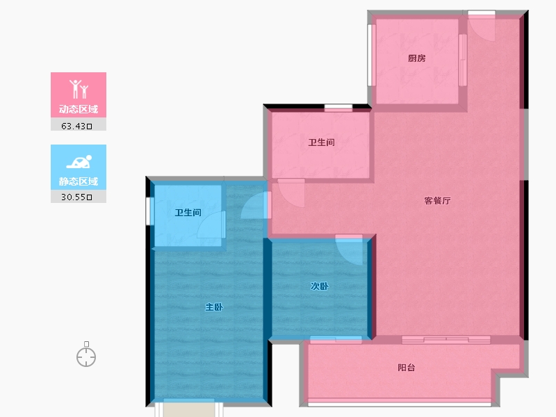 甘肃省-陇南市-翡翠城-100.80-户型库-动静分区