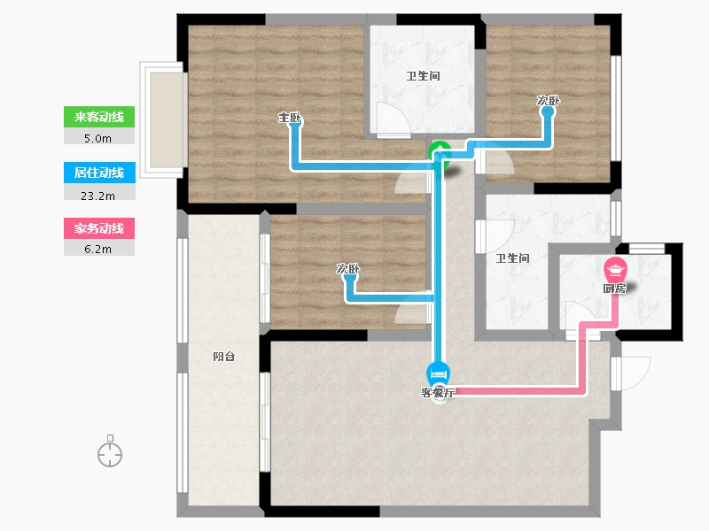 山东省-菏泽市-陶都新韵北区-100.00-户型库-动静线