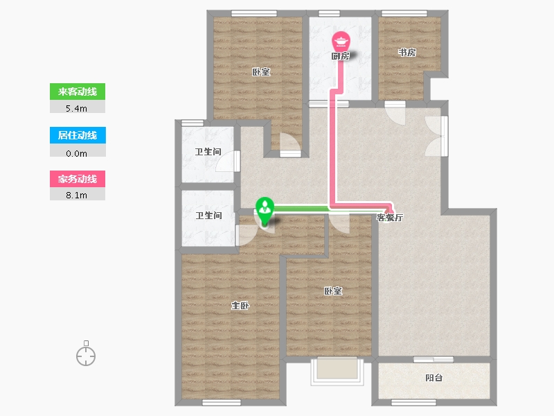 陕西省-西安市-天浩上元郡-129.00-户型库-动静线