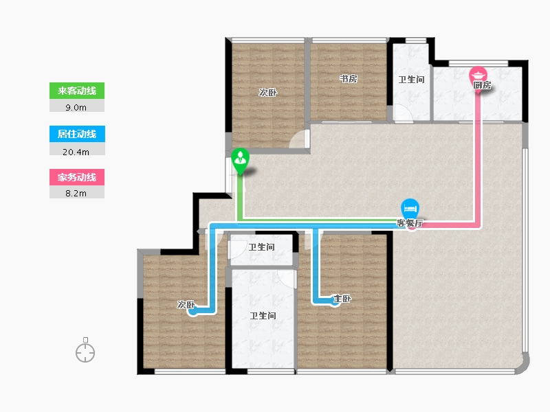 浙江省-温州市-时代滨江瑧品-174.33-户型库-动静线