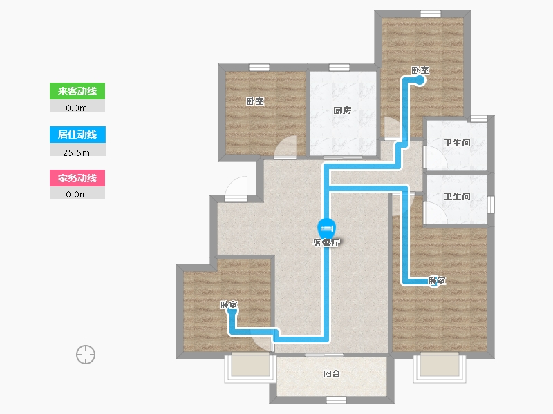 河北省-廊坊市-锦宸佳园-97.77-户型库-动静线