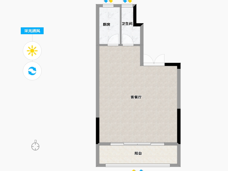 浙江省-温州市-江海云著-65.00-户型库-采光通风