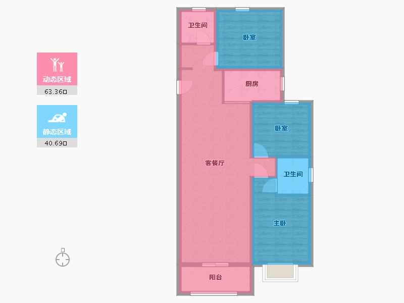 山西省-临汾市-晨光学院-108.72-户型库-动静分区