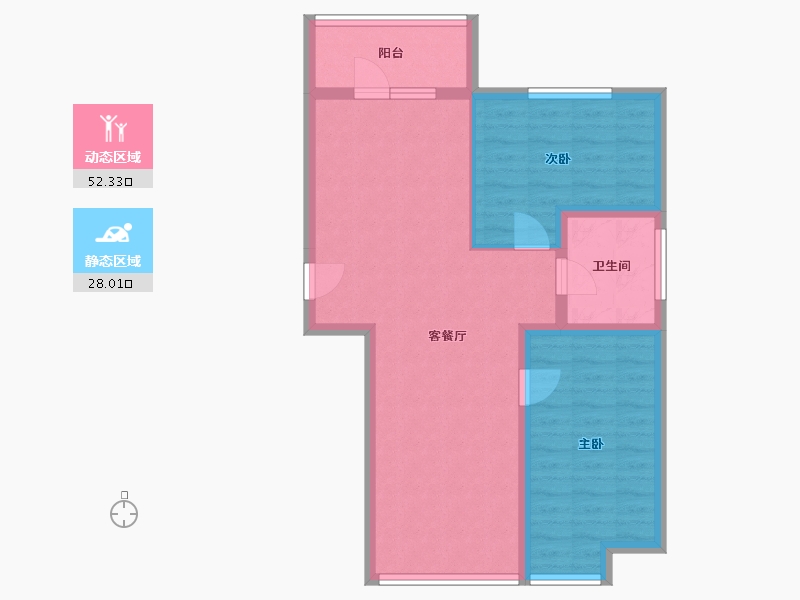 山东省-烟台市-金晖水清木华-71.97-户型库-动静分区