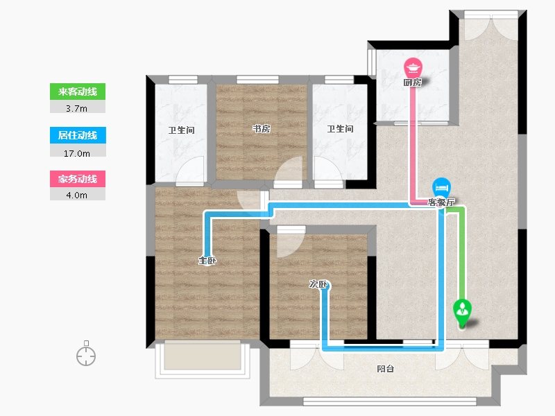 山西省-运城市-熙溪里-81.58-户型库-动静线