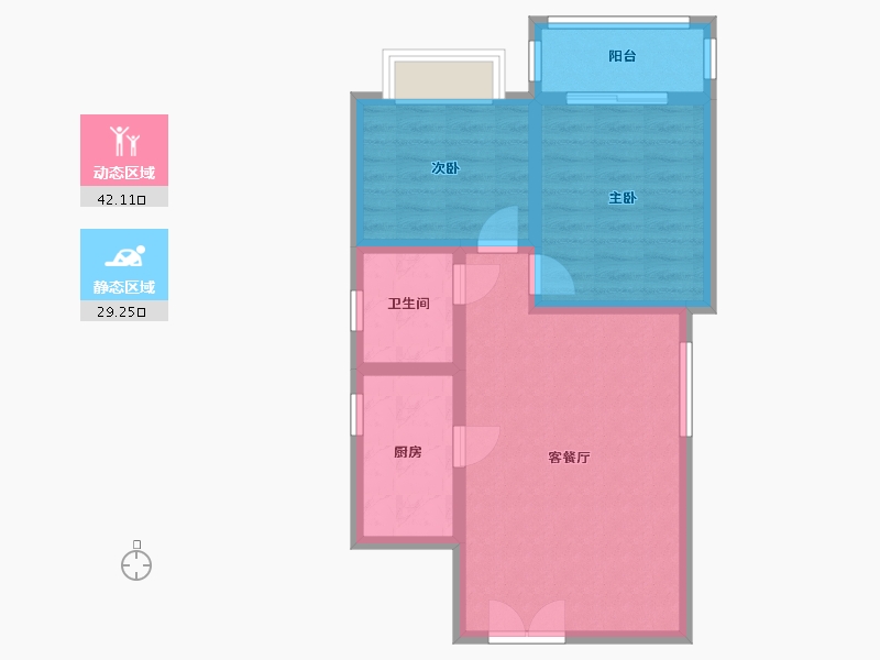 河南省-平顶山市-明锐苑-56.00-户型库-动静分区