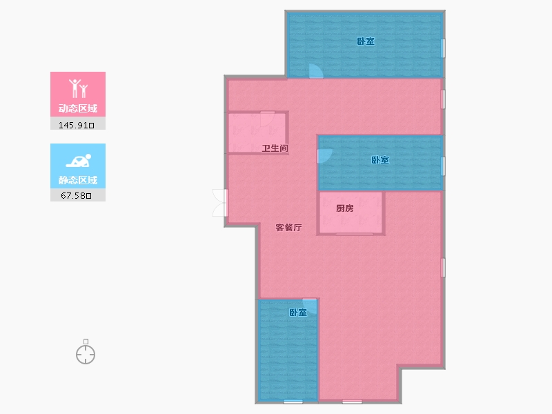 山东省-临沂市-碧桂园凤凰壹品新中心-200.75-户型库-动静分区