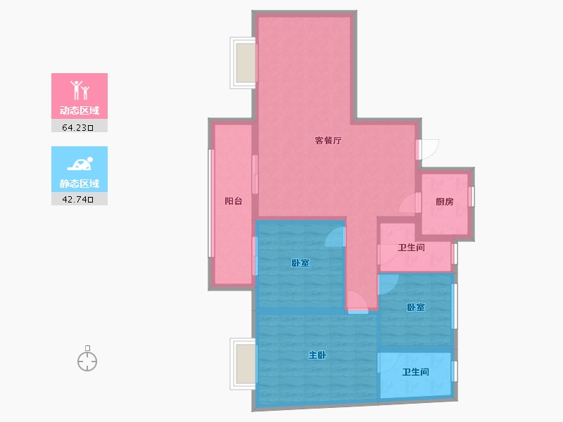 安徽省-亳州市-万瑞未来之光-96.00-户型库-动静分区