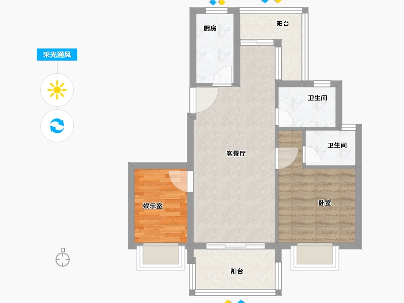 湖北省-恩施土家族苗族自治州-茅田生态旅游度假区-59.71-户型库-采光通风