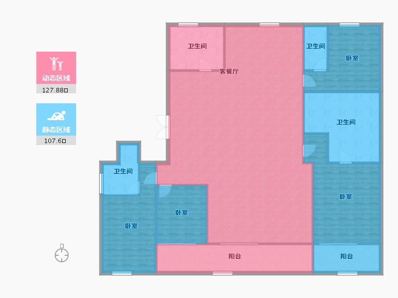 浙江省-宁波市-绿城东投·凤鸣云翠-221.13-户型库-动静分区